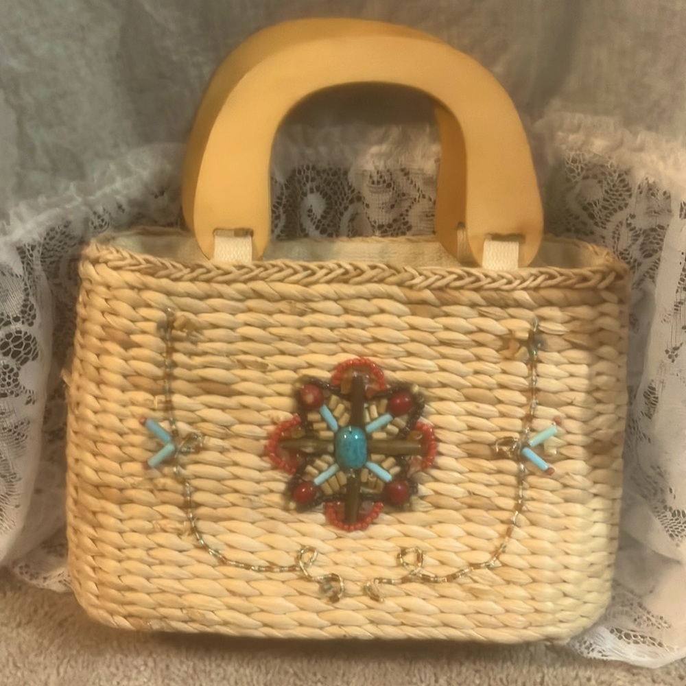 Vintage White Stag Purse